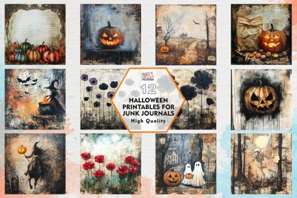 Download Halloween Printables for Junk Journals - Premium Resources
