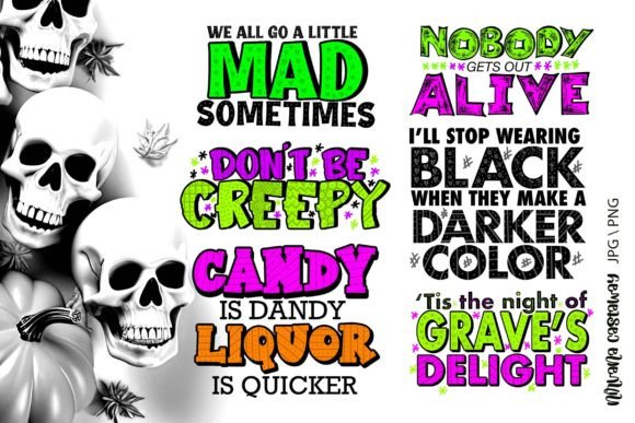 Download Halloween Quotes Sublimation Bundle - Halloween quotes Collection