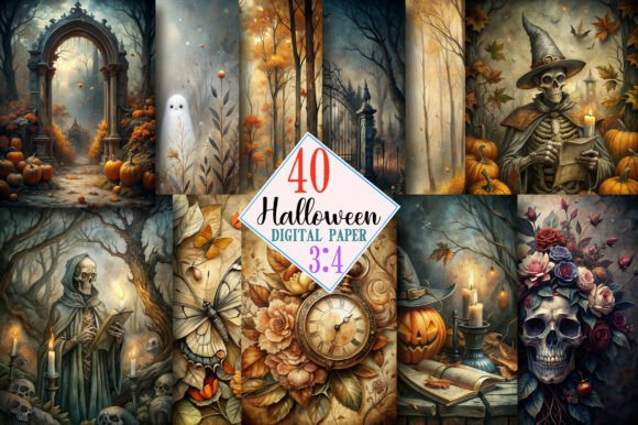 Download Halloween Printables for Junk Journals, - Halloween printables Collection