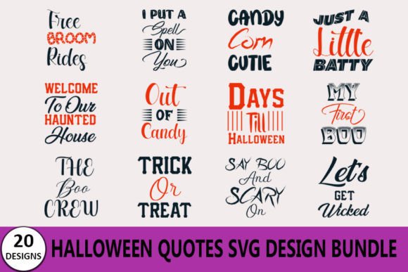 Download Halloween Quotes T-shirt Bundle, - Halloween quotes Collection