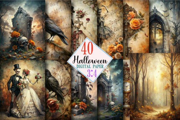 Download Halloween Printables for Junk Journals, - Halloween printables Collection